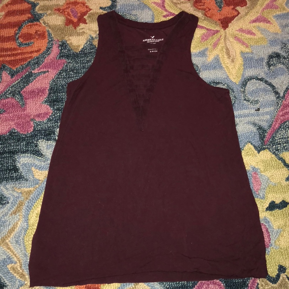 Red American Eagle Tank Top